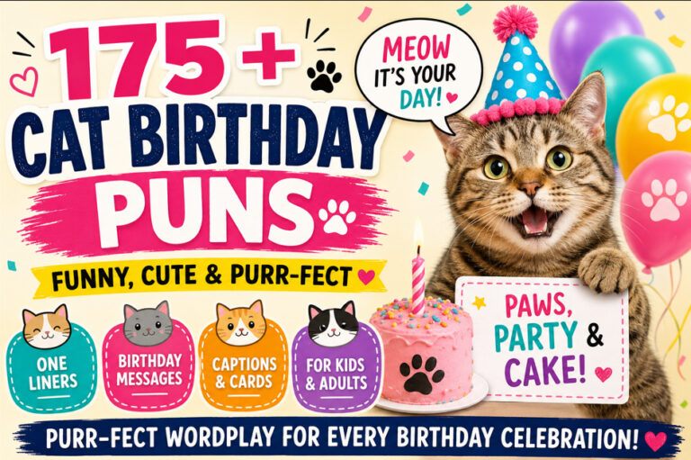 Cat Birthday Puns