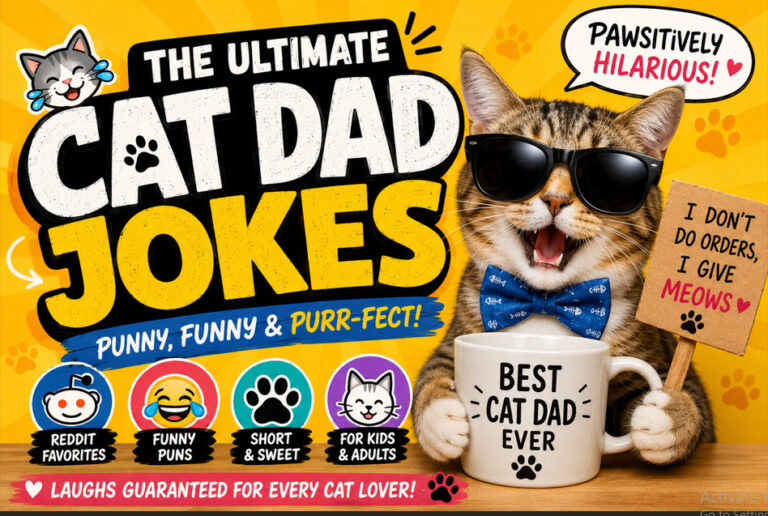 cat dad jokes