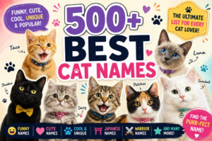 Cat Names Silly Boy Black Girl Guy Male Female