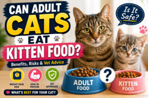 Can Adult Cats Eat Kitten Food