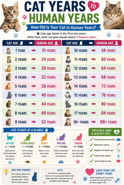 Cat Years to Human Years 