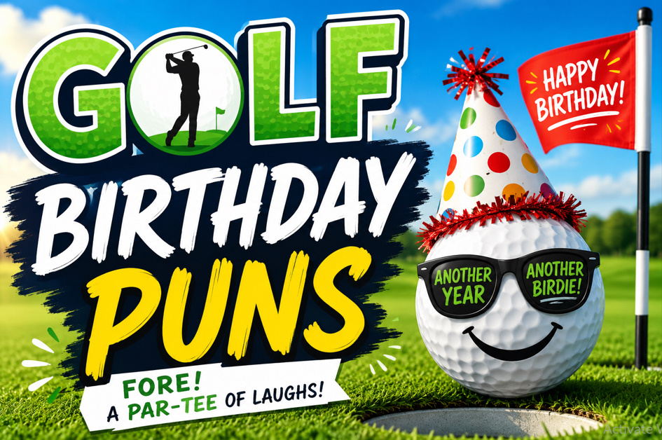 Golf Birthday Puns